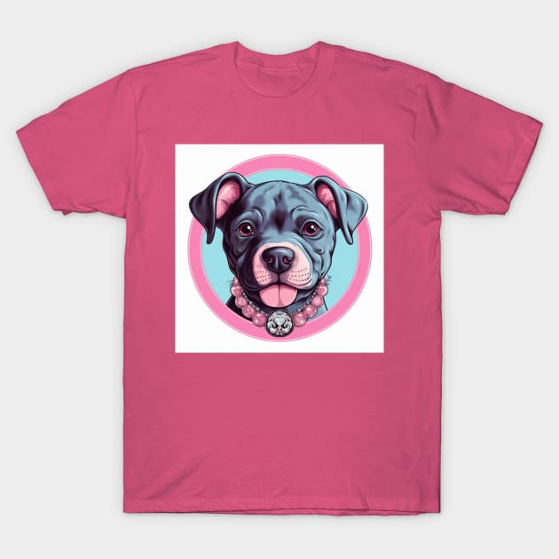 Cute Staffy T-Shirt by Enchanted Reverie